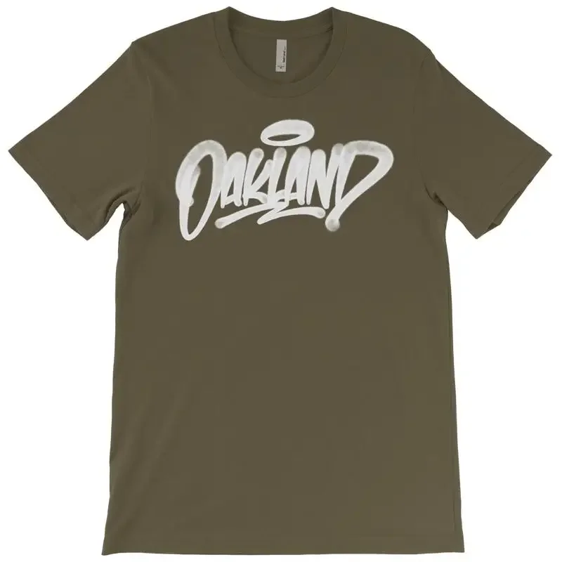Oakland T shirt Handstyle East Bay Area Code 510 Souvenir Travel