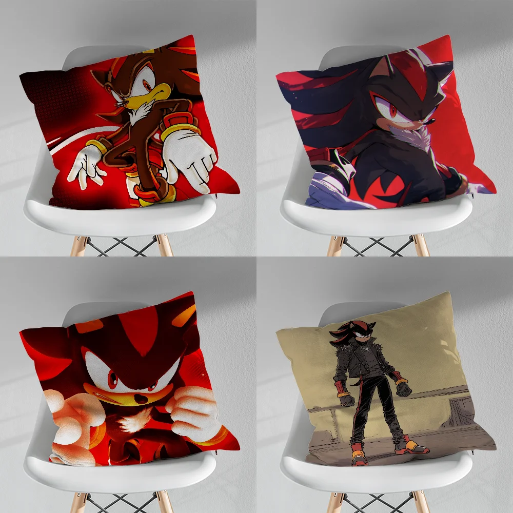 

Anime The Hedgehog Shadow 10 Pillow Case Pillow Case Soft Cushion Cases for Farmhouse Sofa Decor Home Decorations and Protector