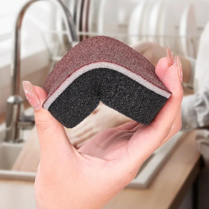 50/1PCS Magic Sponge Nano Scouring Pads Rust Remover Brush Three Layers Cleaning Emery Descaling Dish Pot Kitchen Clean Rub Pads