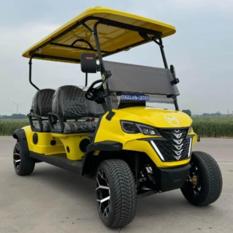 MMC High Quality 2 4 6 Seater Solar Panels Club Car Intelligent Operated 48V/72V Electric Golf Buggy Gasoline Golf Cart