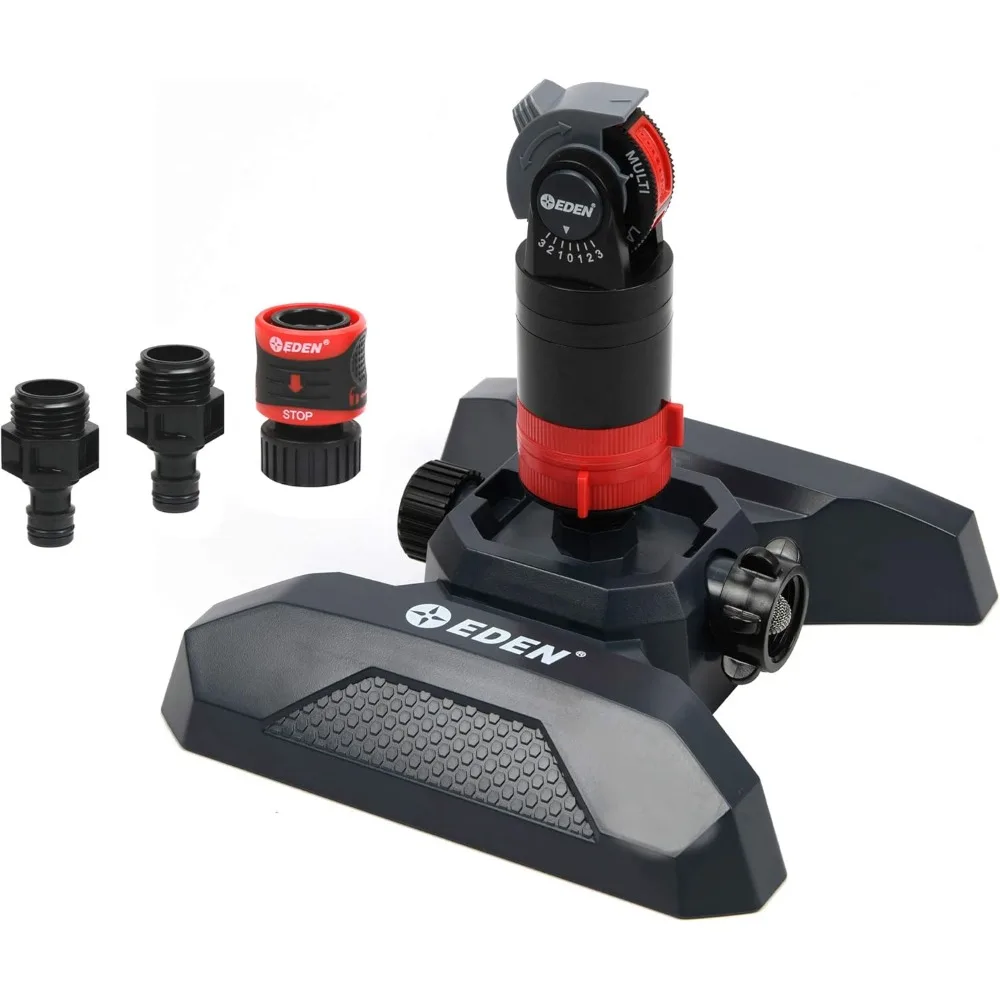 

94124 multi pattern turbo gear drive sprinkler plus misting system, with quick connect set, 360 degree coverage