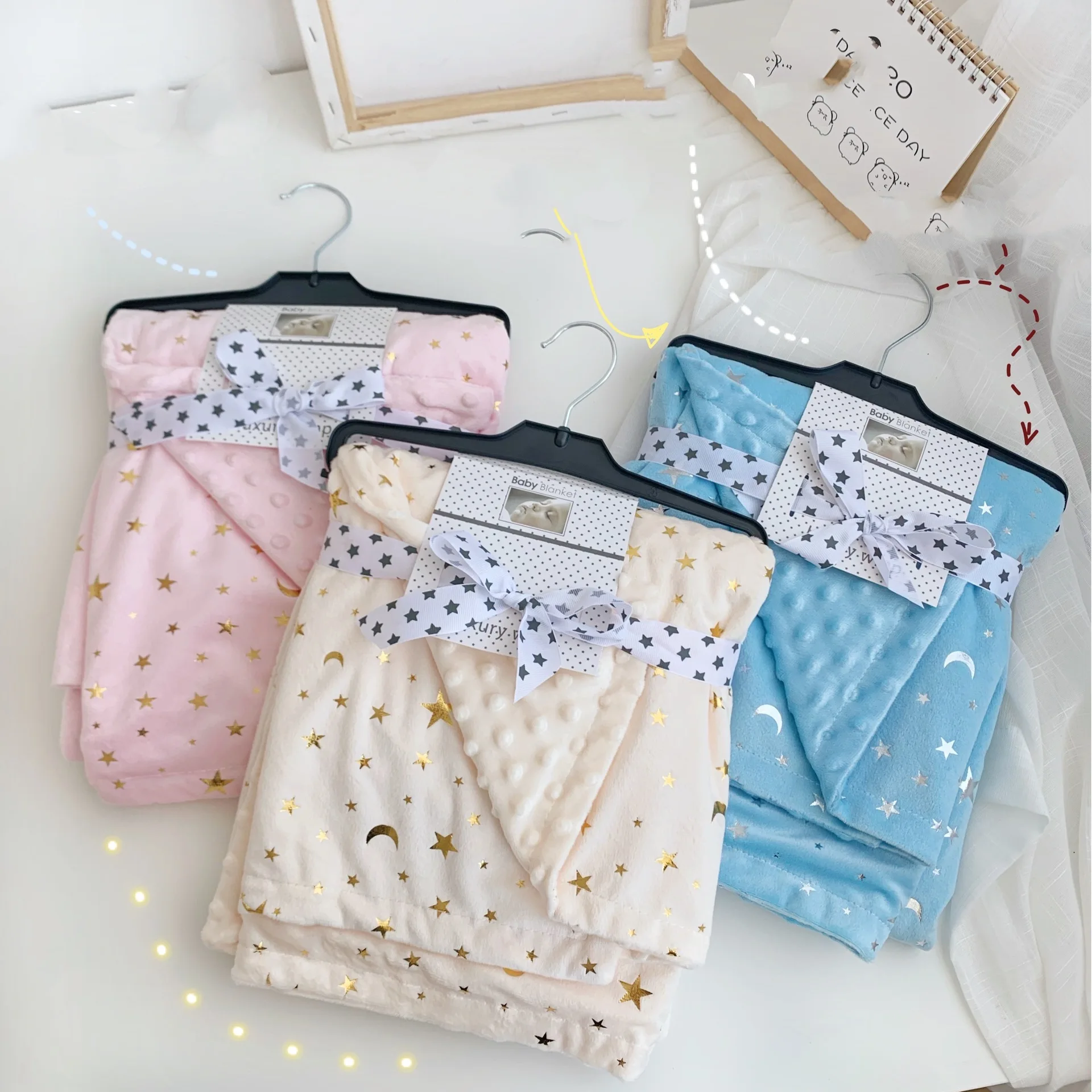 

Детское одеяло-плед с принтом звезд, флисовое, мягкое, для коляски, для сна, детское постельное белье, товары для малышей, манта