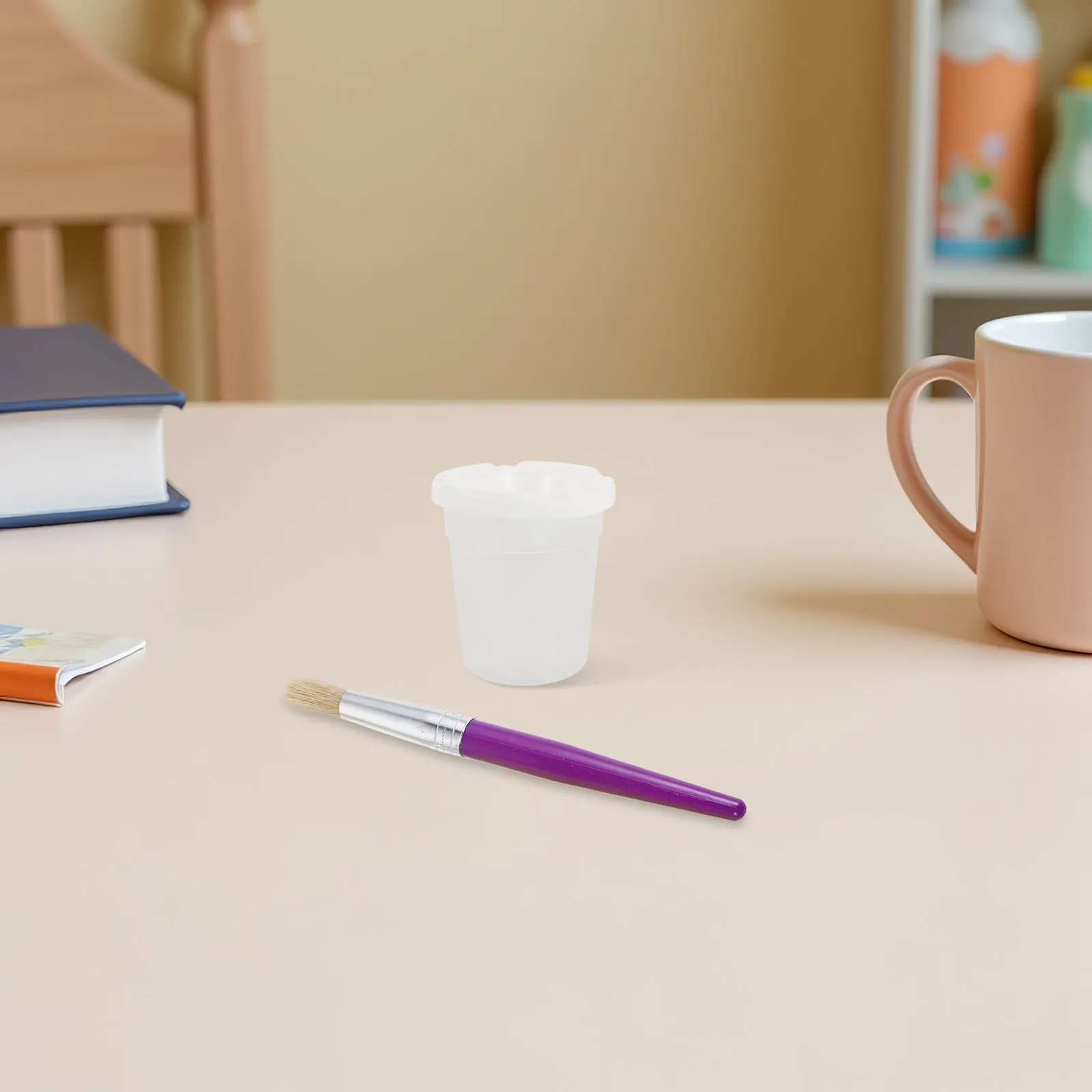 16Pcs Preschool Paint Brush Cleaning Cups Art Supplies No Spill Washable Paint Cups Paintbrush Rinser for Painting