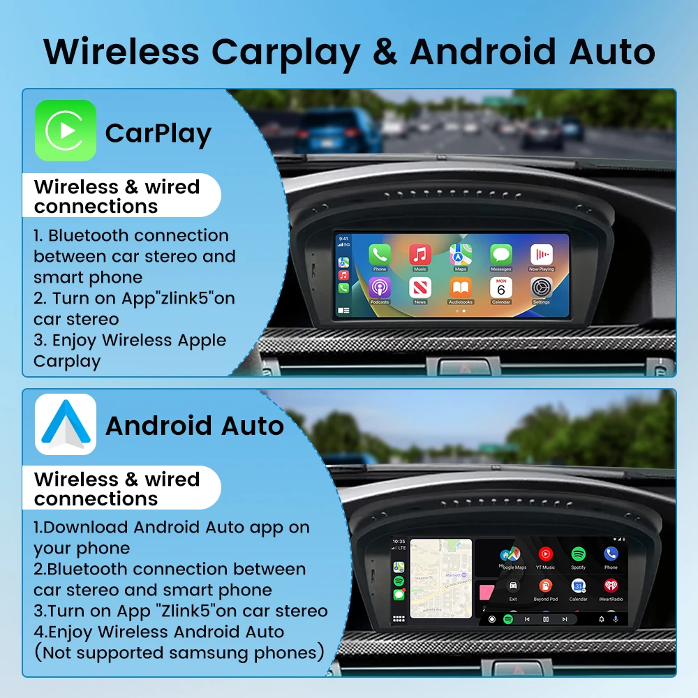 8.8” Car Radio For BMW 3/5 Series E60 E92 2007-2009 CCC System GPS Navigation Multimedia Display Headunit Video Player Carplay view 3