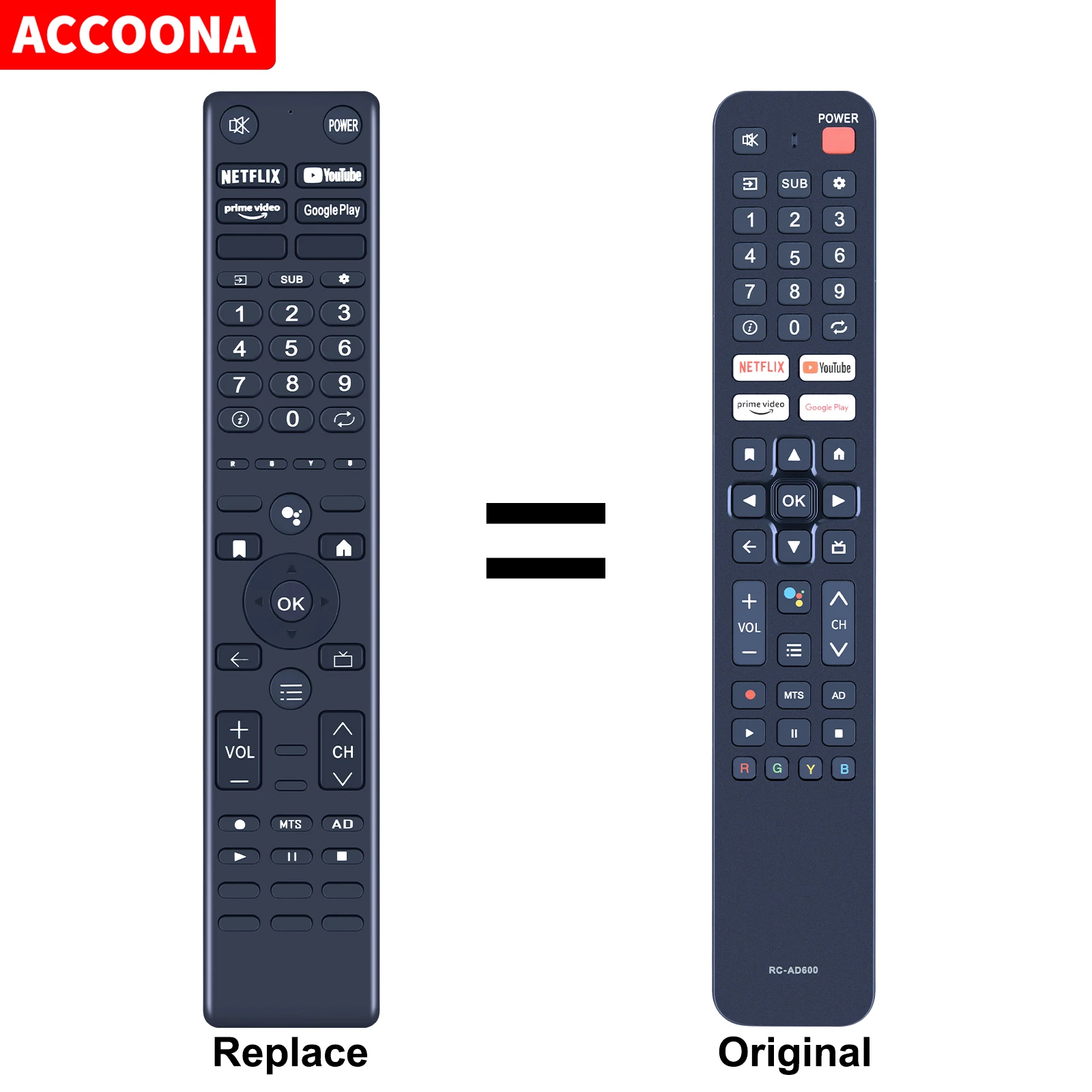 

Новый Сменный пульт дистанционного управления для ACONATIC RC-AD600 TV No Voice