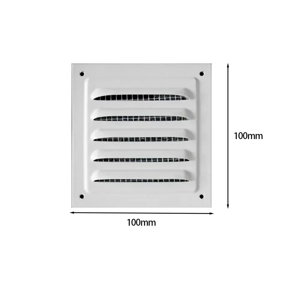 Metal Louver Air Vents Grille Ventilation Covers Aluminum Grilles Duct Heating Cooling Vents Plate Insect Screen Cover Air Vents