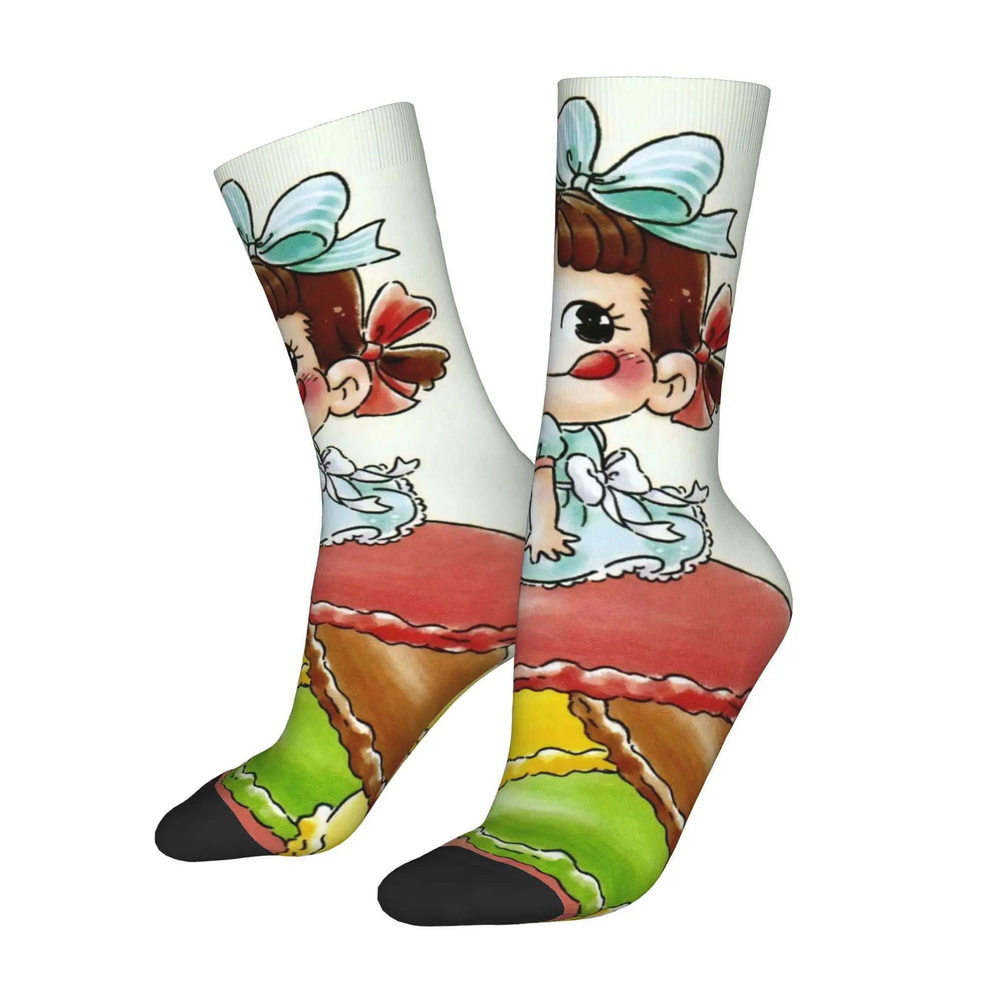 

Забавные носки для мужчин, носки с рисунком еды в стиле хип-хоп, винтажные носки с принтом «Счастливое качество», повседневный подарок