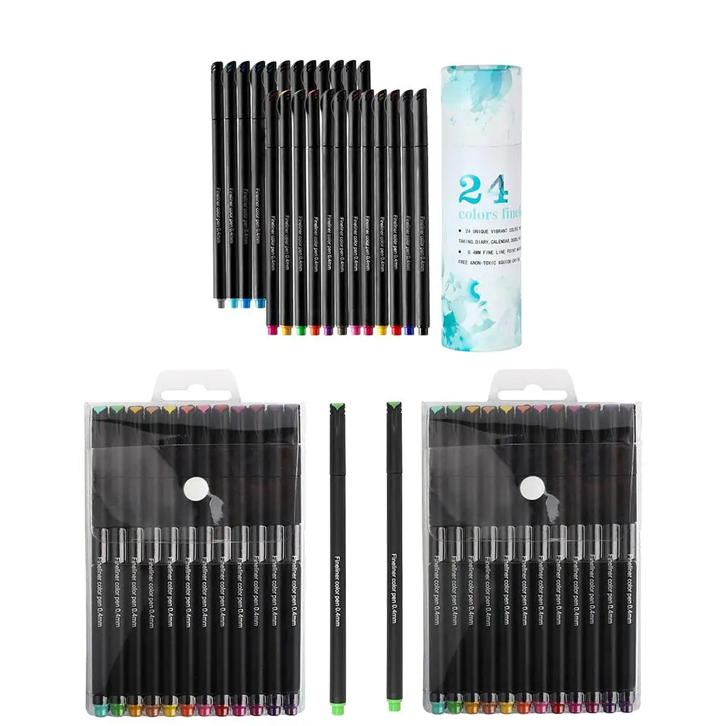1 set plastic fine liner pen making pen high lighter markers