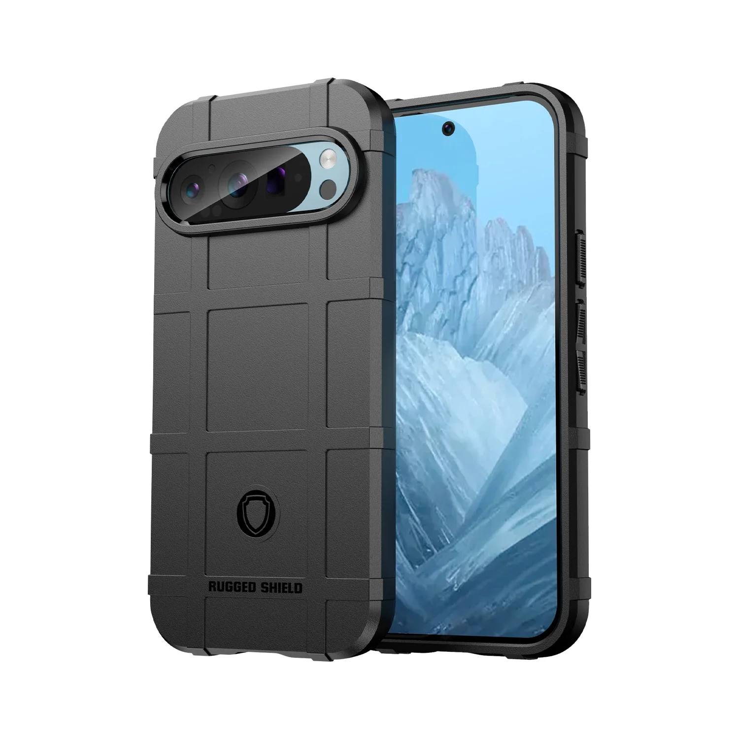 Rugged Non-slip Texture Shield Shockproof Phone Case For Google Pixel 9 Pro XL Soft TPU Rubber Silicone Protective Back Cover