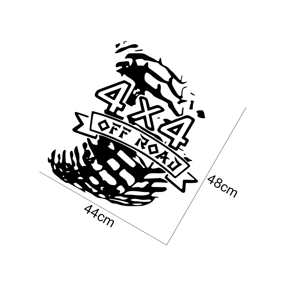 مسار إطارات السيارة 4x4 على الطرق الوعرة ملصق الديكور لفورد F150 رينجر شيفروليه سيلفرادو دودج رام ايسوزو Dmax بيك اب الباب الخلفي #6