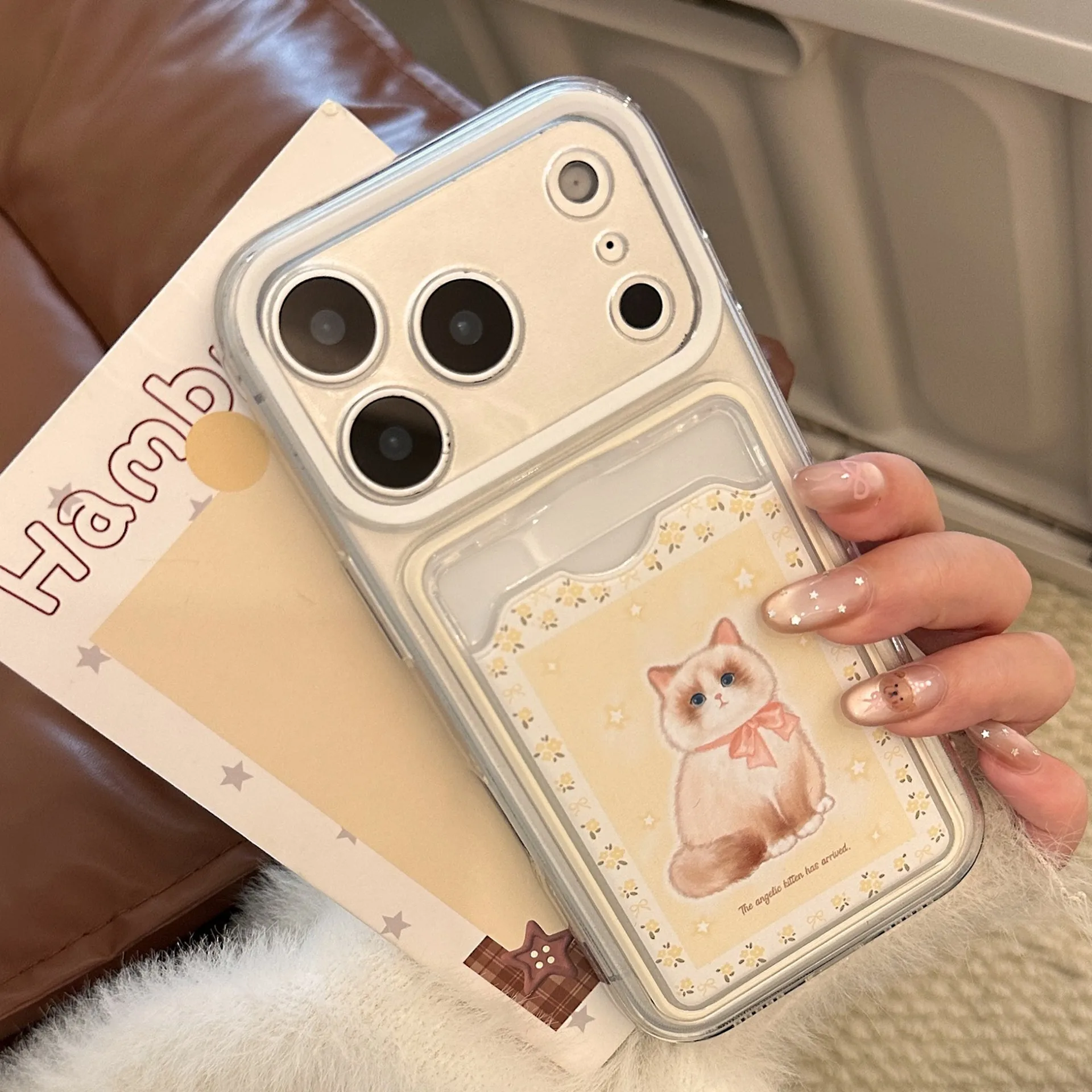 Étui de téléphone transparent antichoc avec motif chat Ragdoll mignon pour iPhone 17 16 15 14 13 12 11 Pro Max Plus