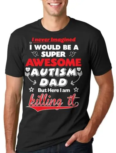 Autism T-shirt Autism Dad T-shirt Awesome Autism Dad Autism Awareness Tee