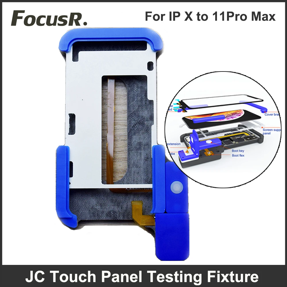 

JC LCD Screen Touch Panel Test Fixture For iPhone X XS 11 Pro Max Mobile Phone TP Digitizer No Welding Tesing Frame Repair Tools