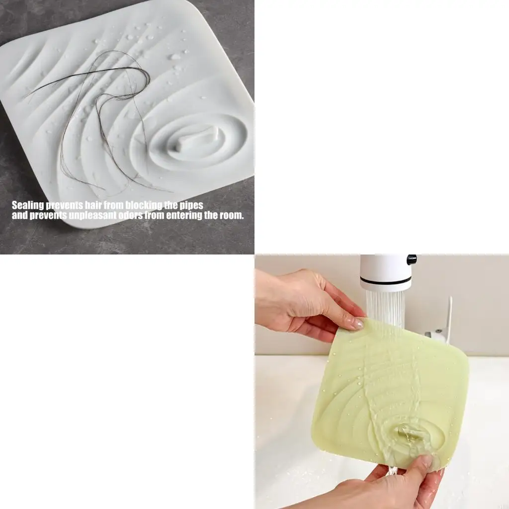 

Universal Silicone Drain Stopper Floor Drain Deodorant Pad Sealing Cap Sink Bathtub Hair Stopper For Odor Control