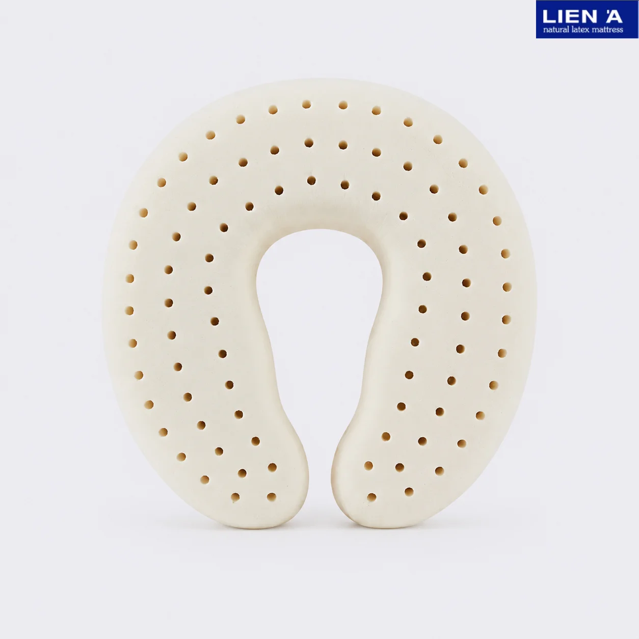 LIEN'A Natural Latex U-Shaped Pillow (Imported from Vietnam) – Resilient neck support; suitable for travel (car/plane) and offic