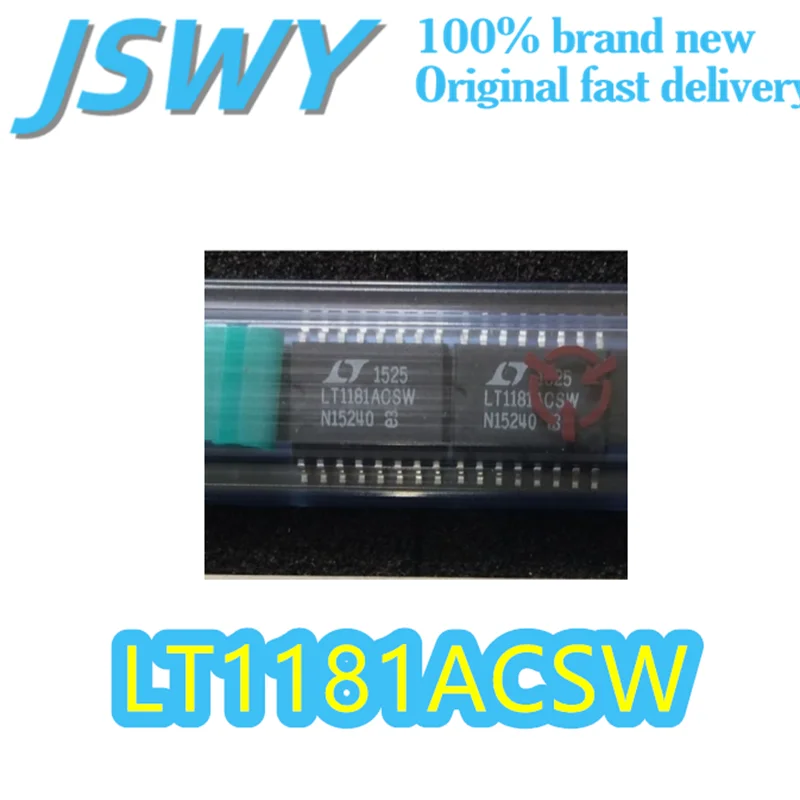 

(5/50 pieces) LT1181ACSW LT181AC chip SOIC-16 RS-232 communication ±5.5V universal overload protection Original electronics