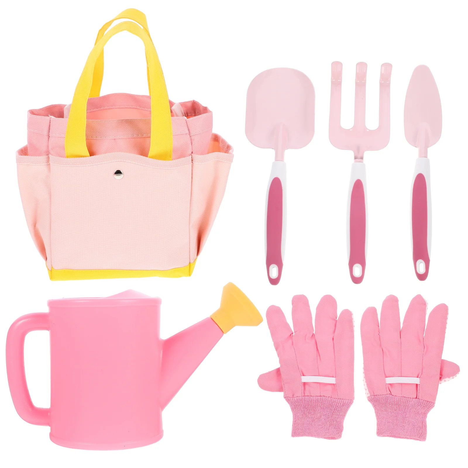 

1 Set Of Kids Gardening Tools Set With Watering Bottle Small Shovel Rake For Planting Transplanting Weeding Beach Sand Yard