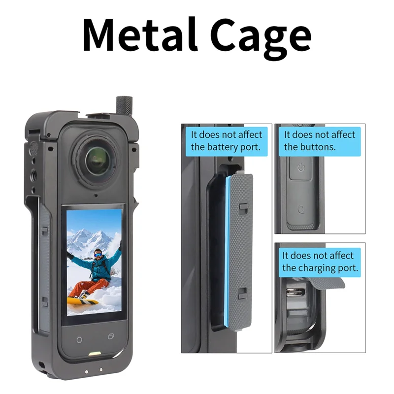 B49C Camera Frame Professional Multifunctional Display Frame Aluminum Protective Frame Durable Housing Cage