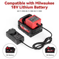for Milwaukee 18V M18 Battery Charger Replacement Portable Mini Quick Charger for Milwaukee DIY  Charger Adapter