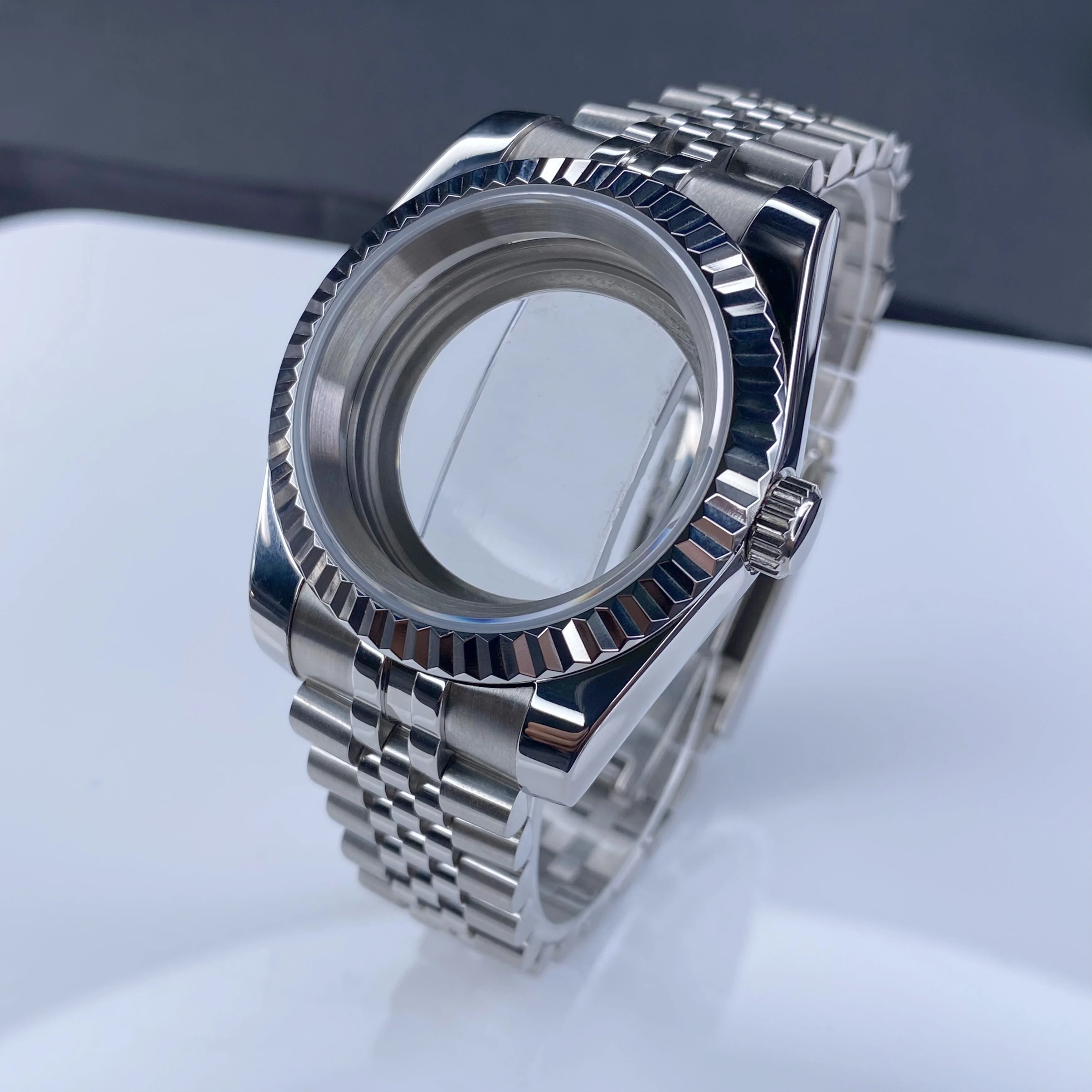 NH35 watch Case 36mm/39mm Stainless Steel Sapphire Glass for NH36 NH35 Movement 28.5mm NH35 Dial Jblee Bracelet Accessries