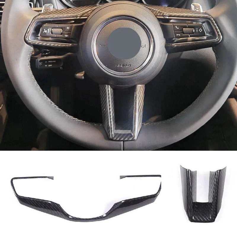 

Steering Wheel Frame Panel Dry Carbon Fiber For Porsche Macan 2022-2023 Interior Accessories