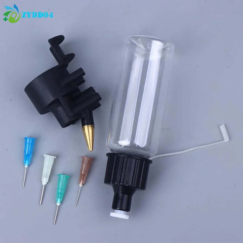 ●No-Clean Airbrush Kit With 50ml Special Bottle & 0.2mm/0.3mm/0.5mm/0.8mm Disposable Nozzle Scale Model DIY Coloring Tools