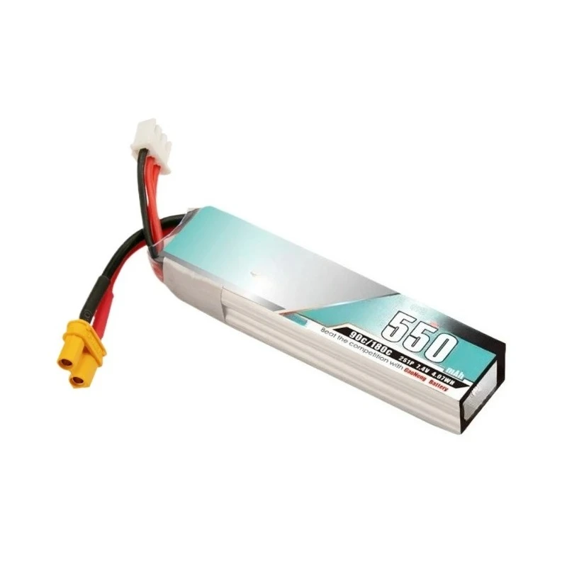 550mAh 2S1P 7.4V LiPo 90C Per Mini FPV Modello di Aereo Drone Modello di Controllo Remoto Batteria Al Litio Modello di Auto RC Giocattolo Cellulare
