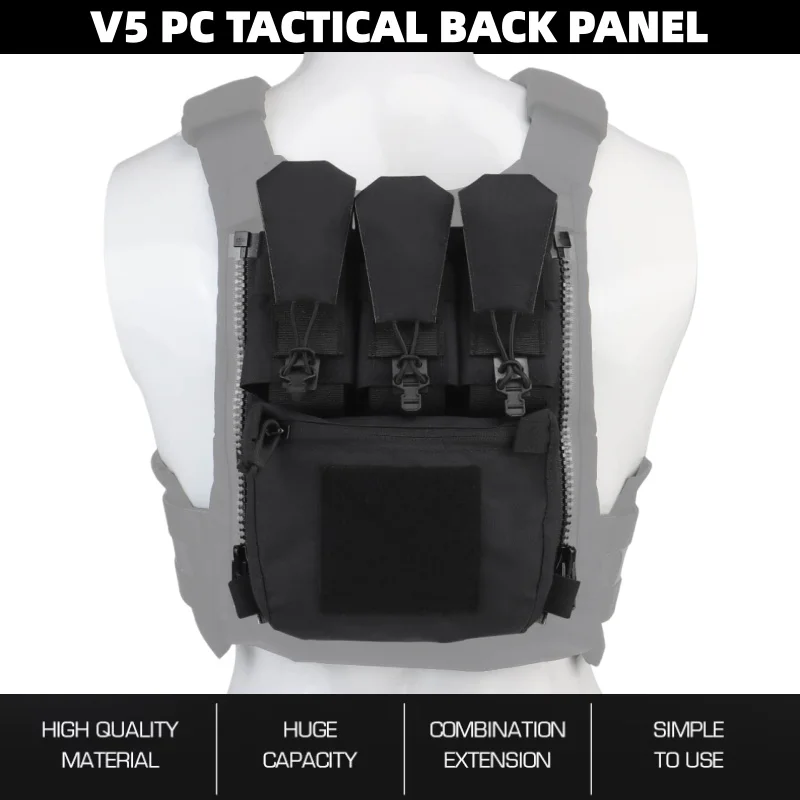 

V5 PC Back Panel Hunting Supplement Plate | MOLLE Compatible Back Panel | For Wilderness Exploration Equipment Accessories