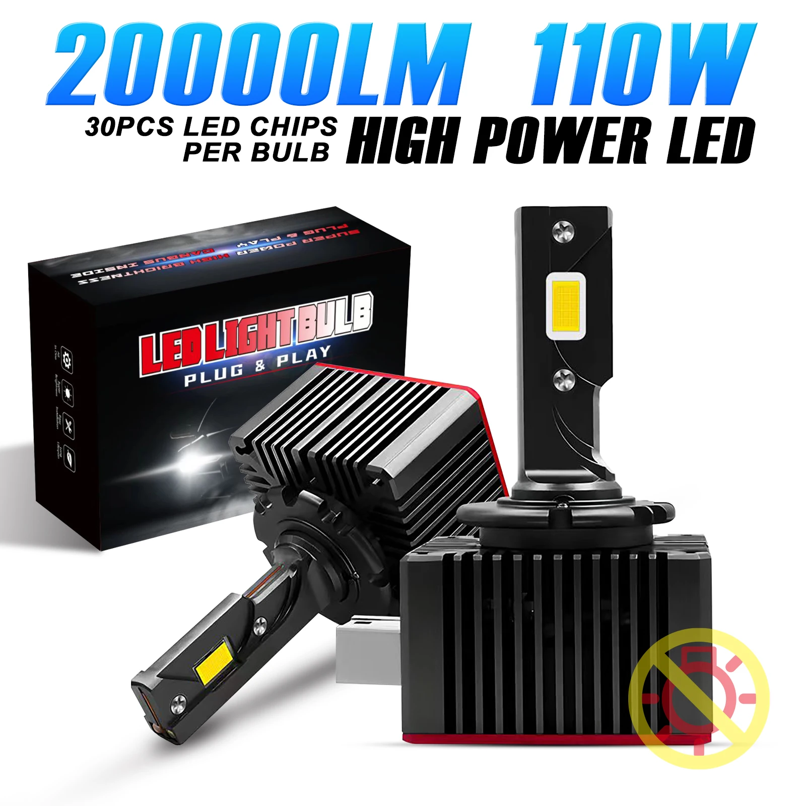 

D1S D3S D2S Светодиодные фары 1500 Вт Лампы Супер яркие D4S D1R D3R D2R D4R D8S Ксеноновые фары для автомобиля 6000K Автомобильные лампы