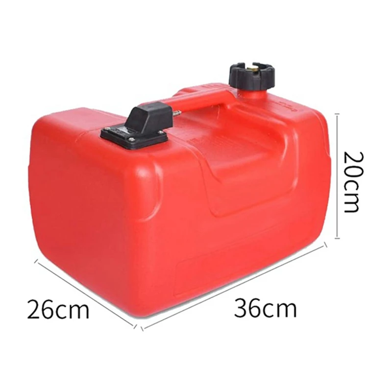 12L Fuel Tank Oil Box Marine Container W/Connector Anti Static Corrosion Resistant Gas Outboard Accessories Boat Yacht