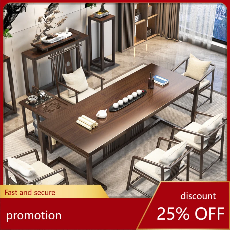 

HXL tea table new Chinese zen log kung fu modern simple tea table home living room