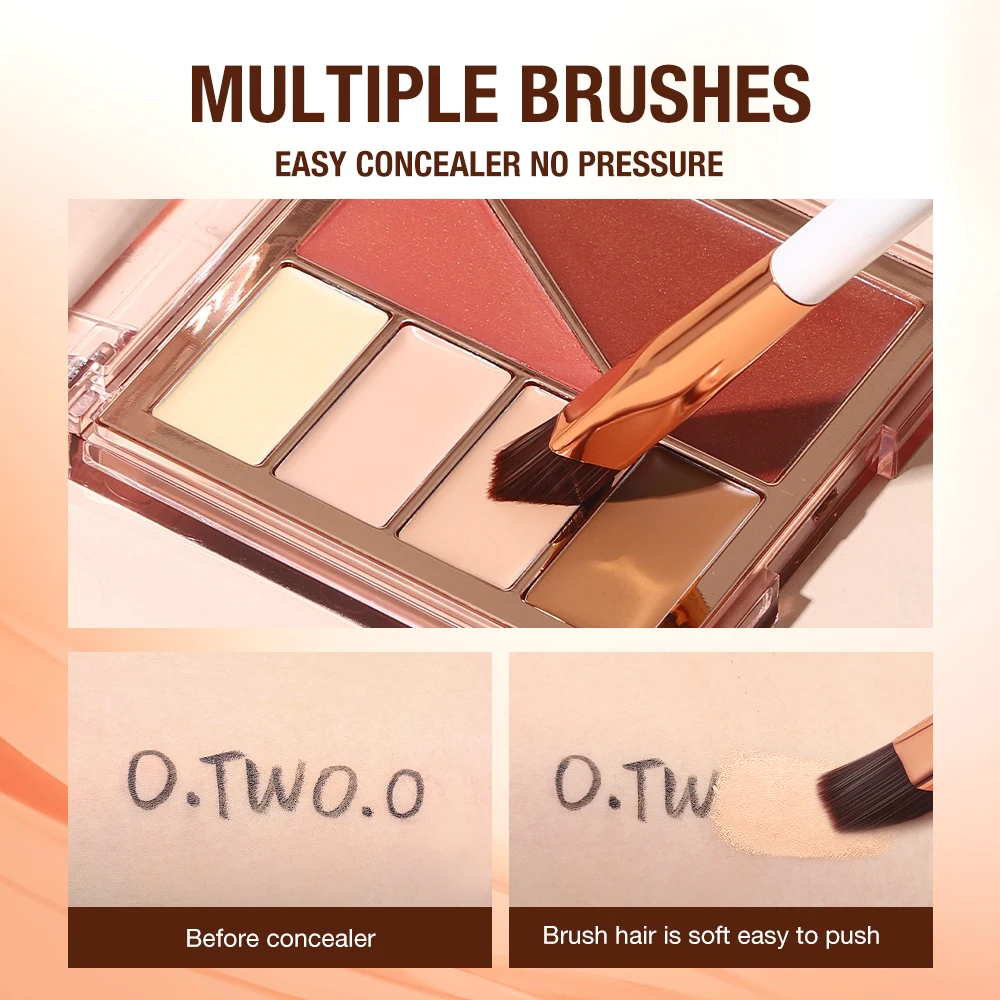 O.TWO.O Wild Eyebrow Brush Small Square Liner Contour Eyeliner Eyeshadow Hairline Artifact Women Cosmetic Makeup Brushes Tools