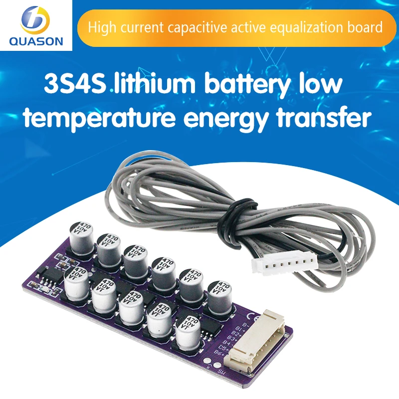 3S4S lithium battery high current capacitive active balancing board energy transfer high precision low heating