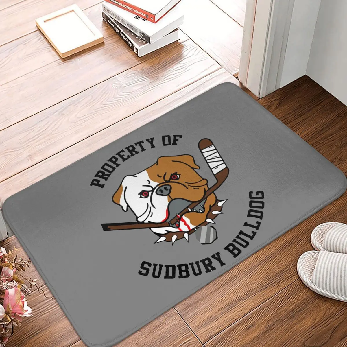 

Property Of Sudbury Bulldog - Letterkenny Anti-slip Doormat Floor Mat Cushion Carpet Rug for Kitchen Entrance Home Footpad Mats