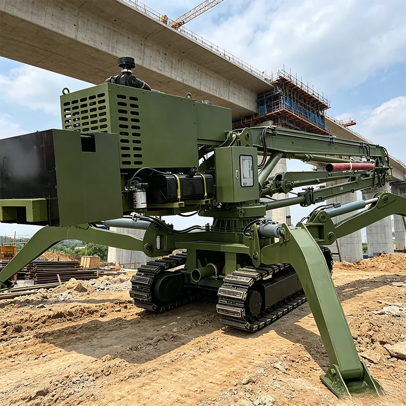 High Efficiency Concrete Placing Boom, Distributor, Spreader for Fast Pouring, Smooth Flow, No Blockage