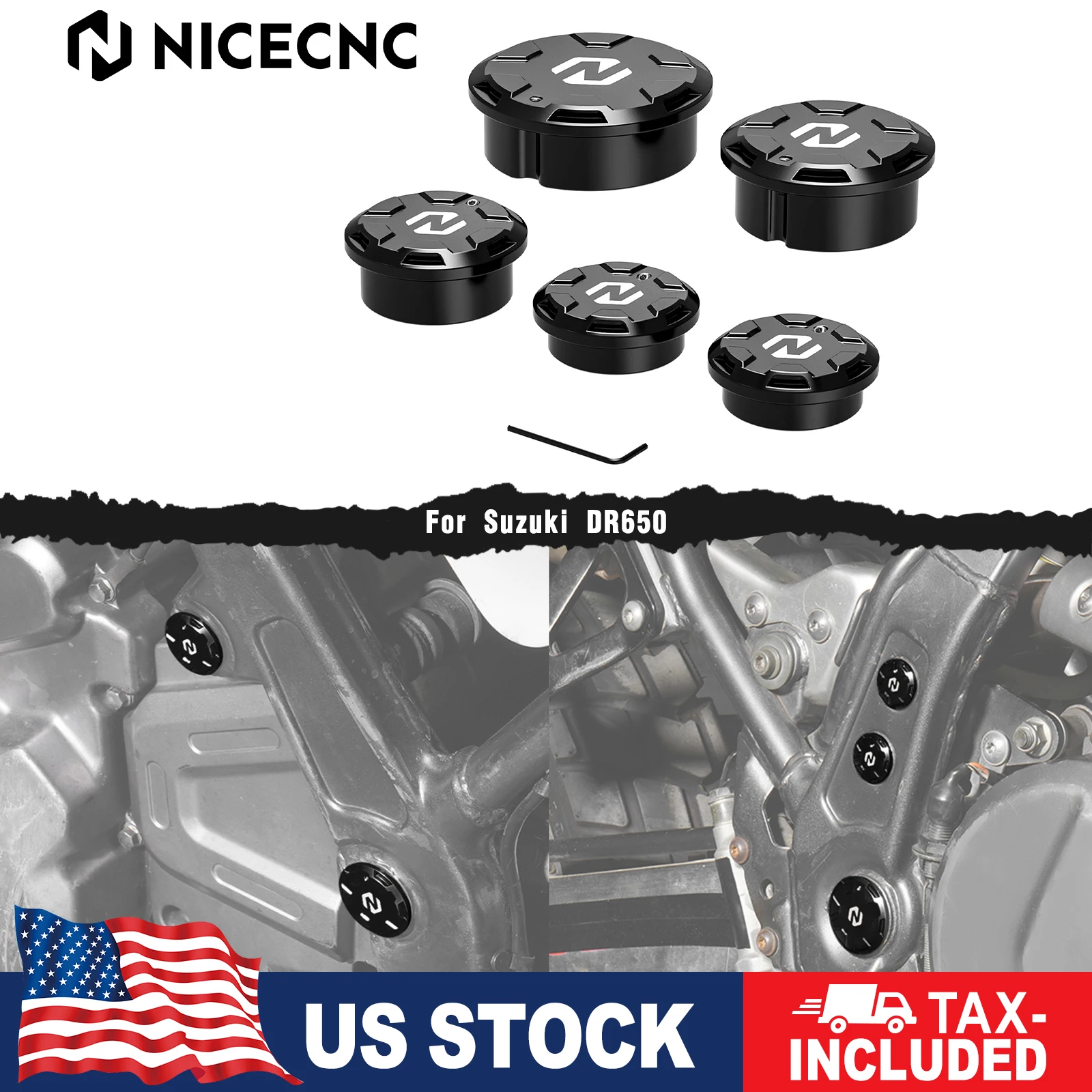 

Крышки поворотного маятника для Suzuki 1990-2024 2023 DR650S DR650SE DR650S/SE DR650 S DR650 SE DR650 S DR650 SE DR650 S SE