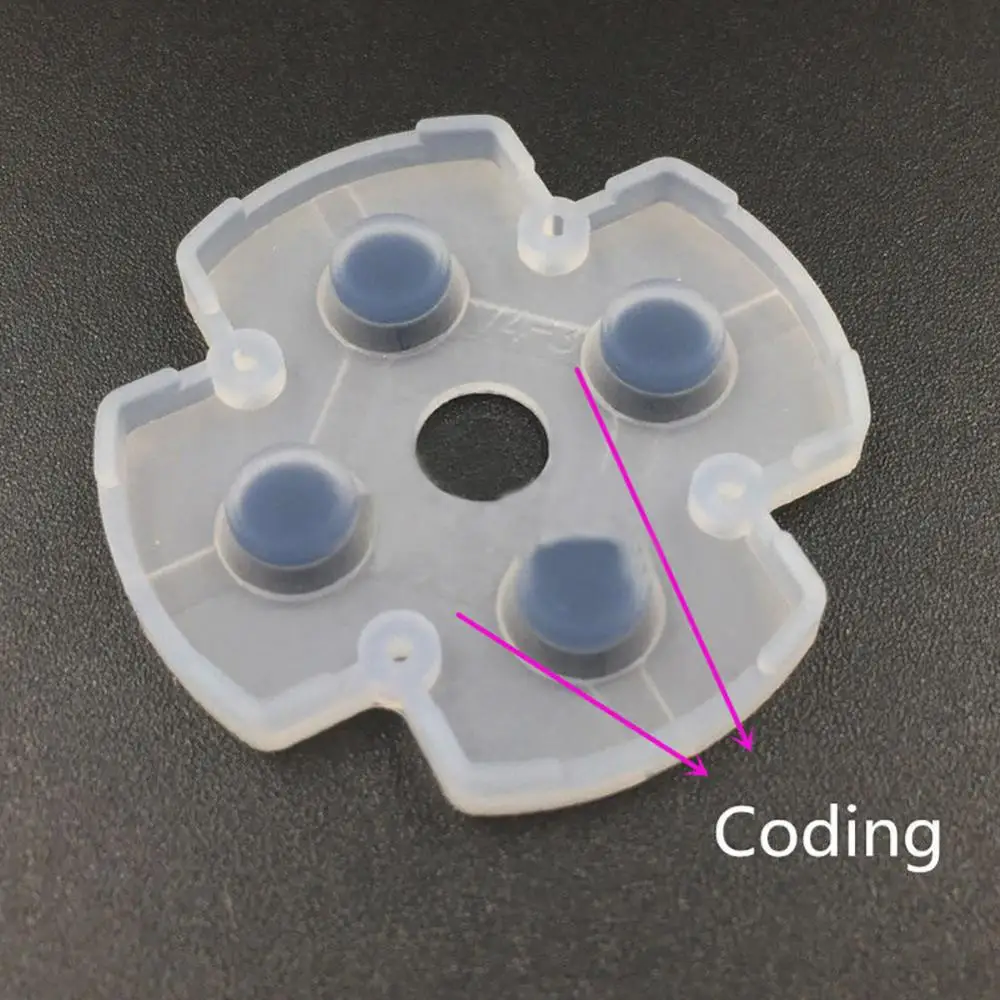 Almohadilla conductora de silicona para mando de PS4, repuesto Original genuino, piezas de reparación, botones de controlador, Goma de contacto