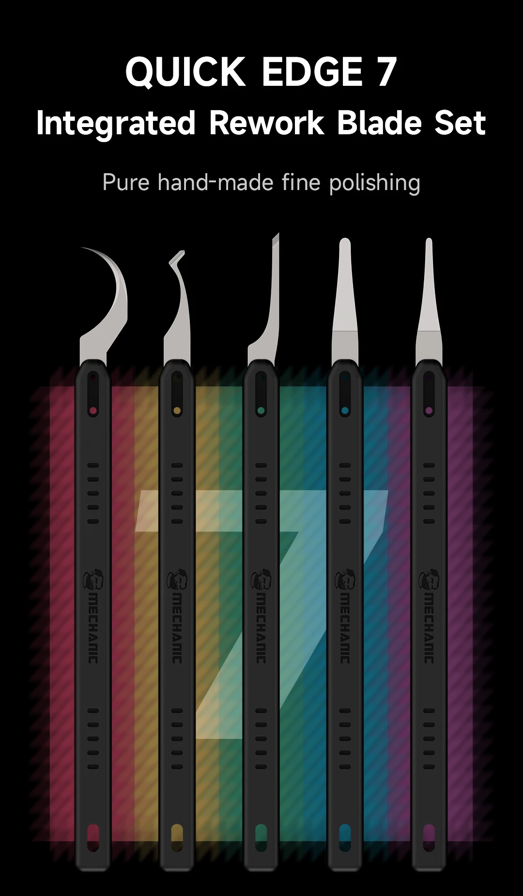 MECHANIC OFFICIAL One-piece Rework Blade Set 5In1 Professional Phone Repair Tools for Motherboard Glue Removal BGA Chip Repair