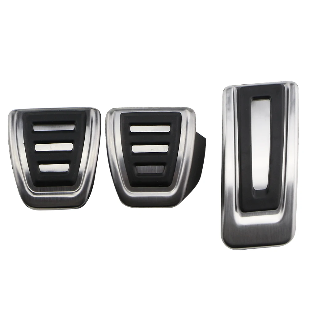 Rvs Auto Gaspedaal Rem Voetsteun Pedaal Cover voor Volkswagen VW GOLF7 MK7 Seat Ibiza Ateca Audi A1 Skoda Fabia - afbeelding 1