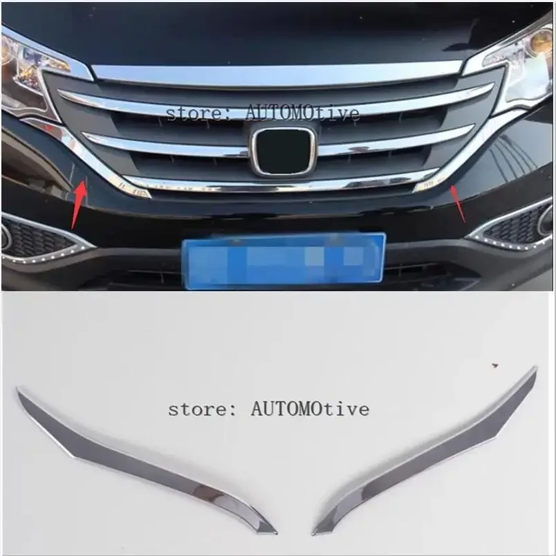 For HONDA CRV 2012 2013 2014 ABS Chrome Honey Bumper Mesh Grille ,Front Car Grill Grills