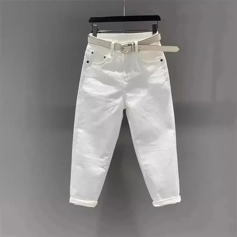Spring Summer New 2026 Fashion Denim pants Women Casual All-Match Elegant Hole Harun Cowboy pants Female Trousers M680