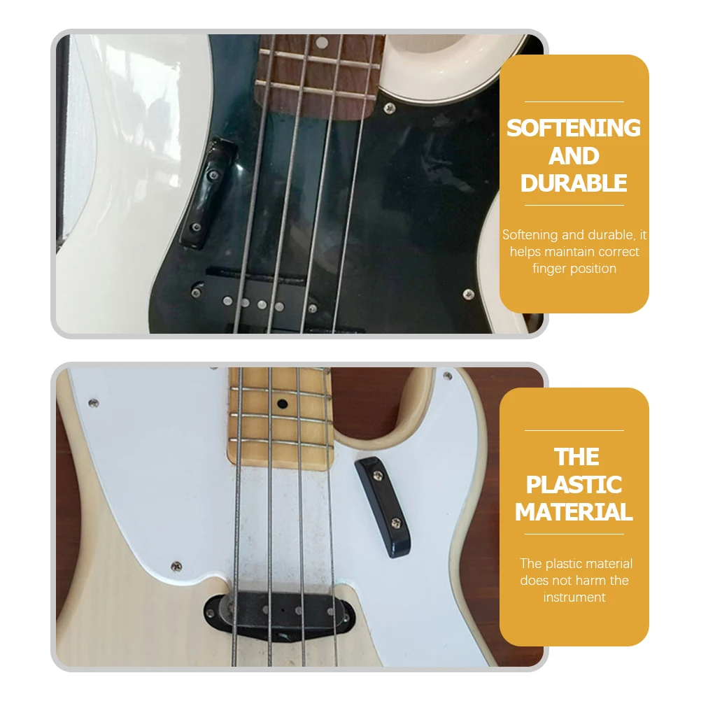 

2 set 2 Sets Bass Thumb Rest Plastic Guitar Finger Support For Hand Posture Correcting Durable Comfortable Instrument Protector