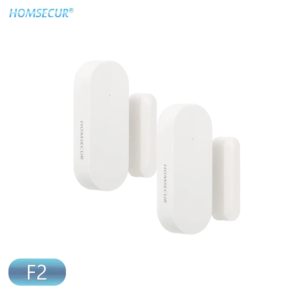 HOMSECUR 2 ชิ้น 433 เมกะเฮิร์ตซ์ไร้สายเซ็นเซอร์ประตู/หน้าต่างเครื่องตรวจจับ F2 สําหรับ 433 เมกะเฮิร์ตซ์ 4 กรัม Home Security Alarm System