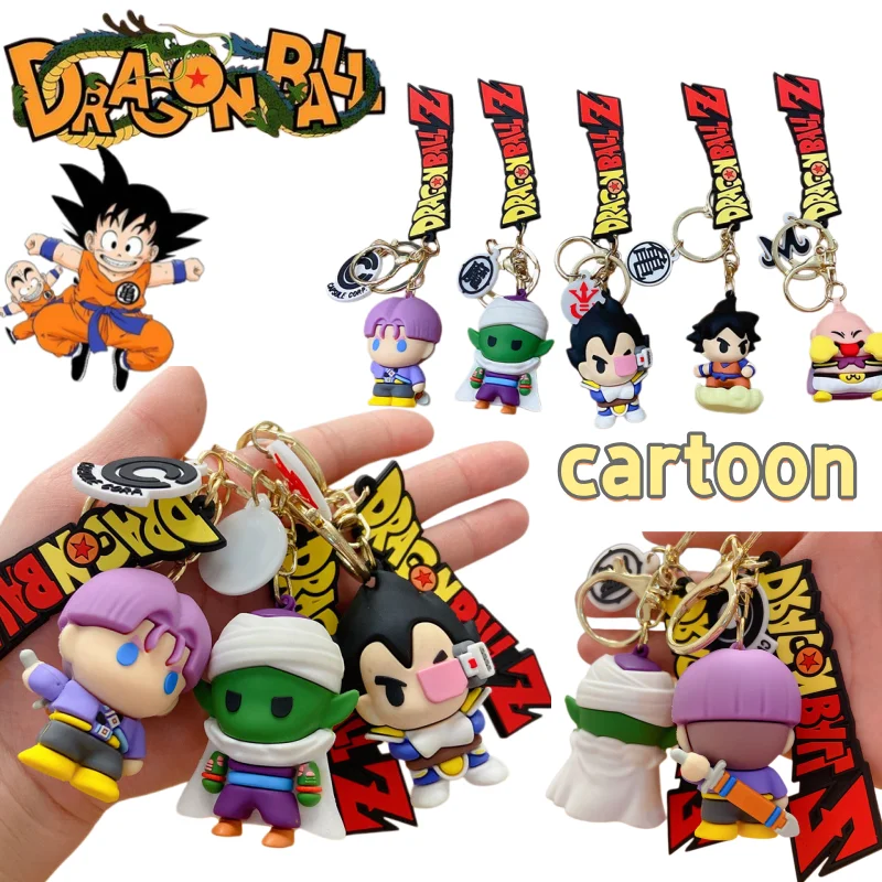 

Dragon Ball keychain creative Goku and Vegeta pendant cartoon high-appearance value fashionable personalized backpack accessory