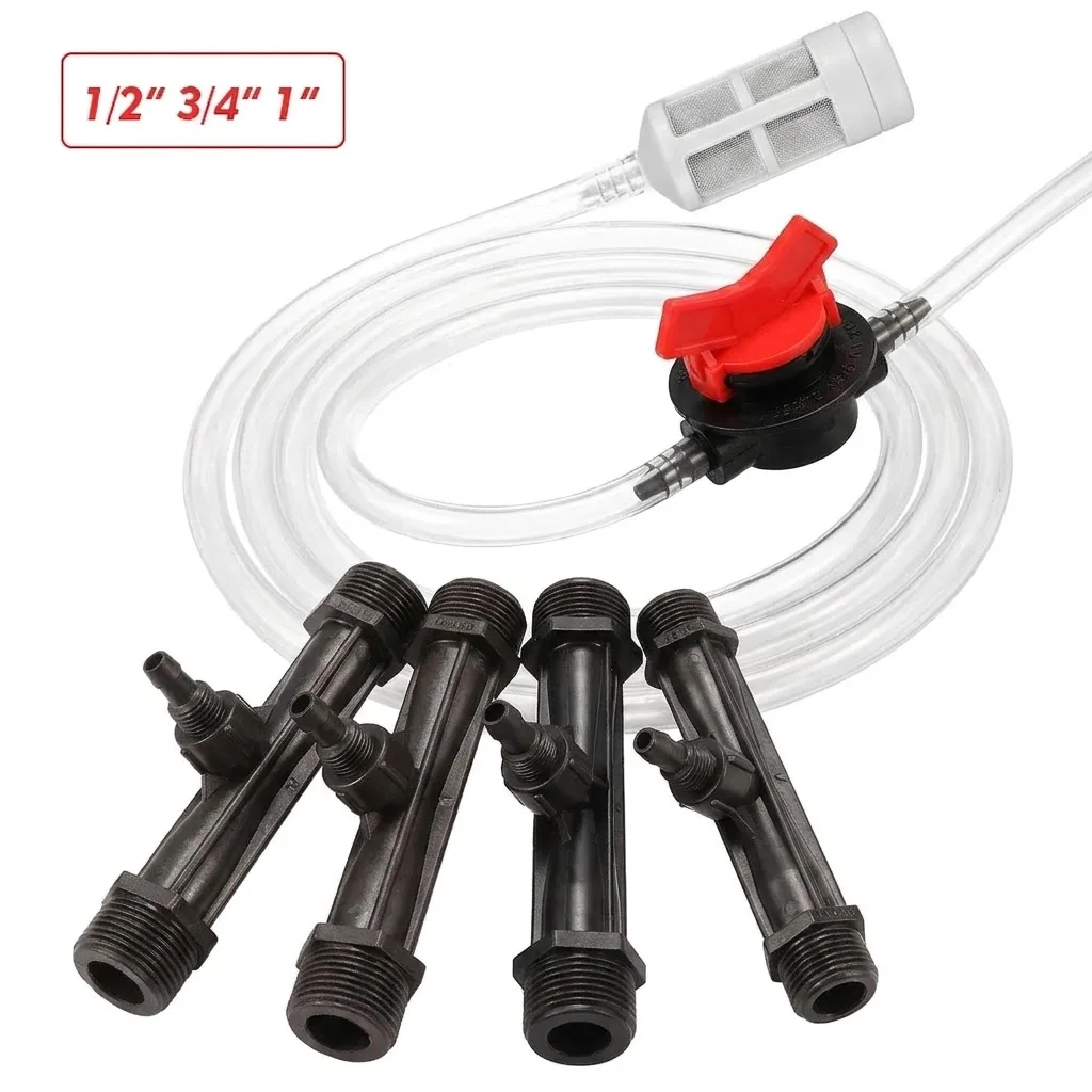1/2 3/4 1 Inch Male Thread Garden Greenhouse Watering System Fitting Filter Agriculture Irrigation Venturi Fertilizer Injector