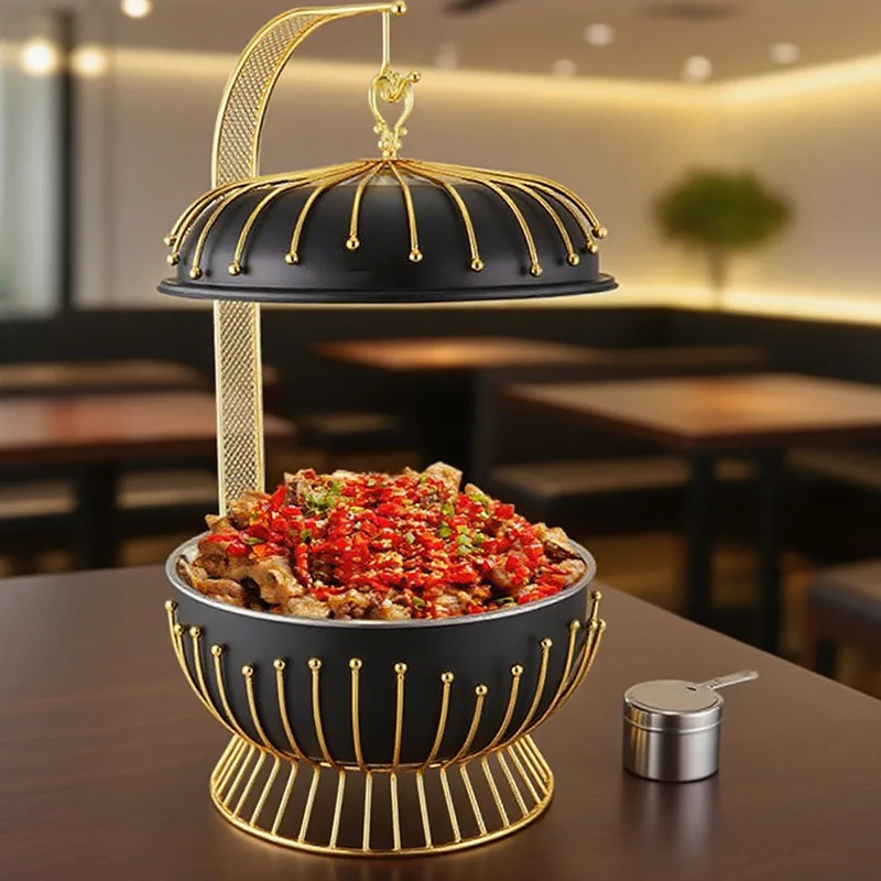 Rust steel hanging furnace bead point hanging cover dining furnace restaurant suitable for wrought iron light luxury European