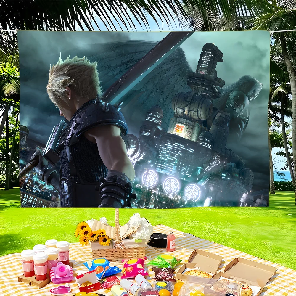 Game Final Fantasy flag Tapestries Outdoor Parties Bedrooms Living Rooms Dorm Rooms Wall Decor Banners Gifts
