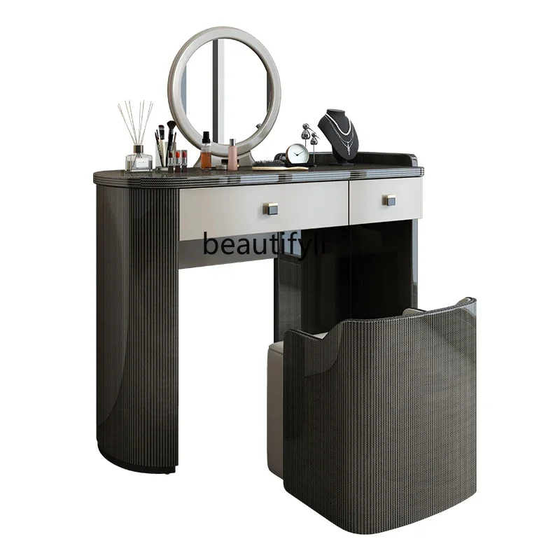 

A50 Italian light luxury dresser, modern simple master bedroom, dressing table, storage cabinet integrated
