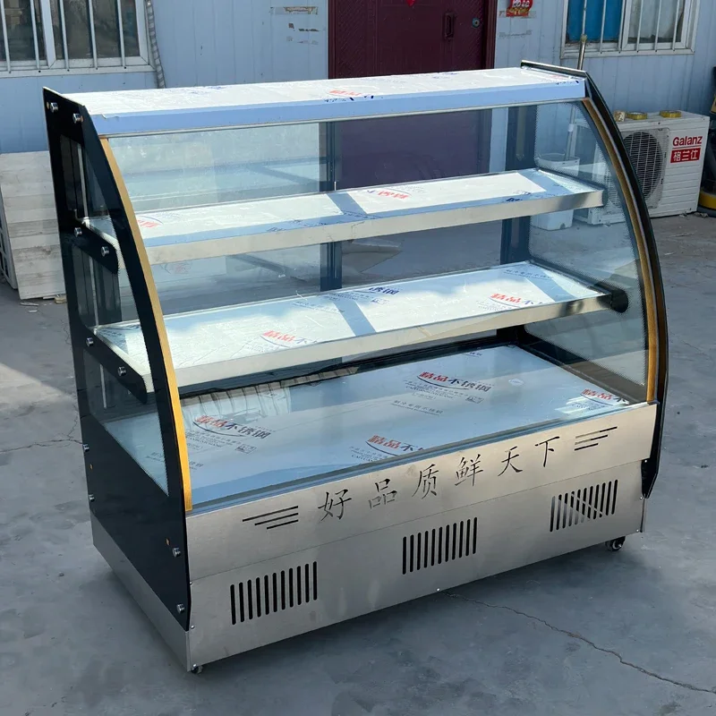 

Cold dish display cabinet, refrigerated and fresh-keeping cabinet, commercial small barbecue ordering cabinet, cooked braised