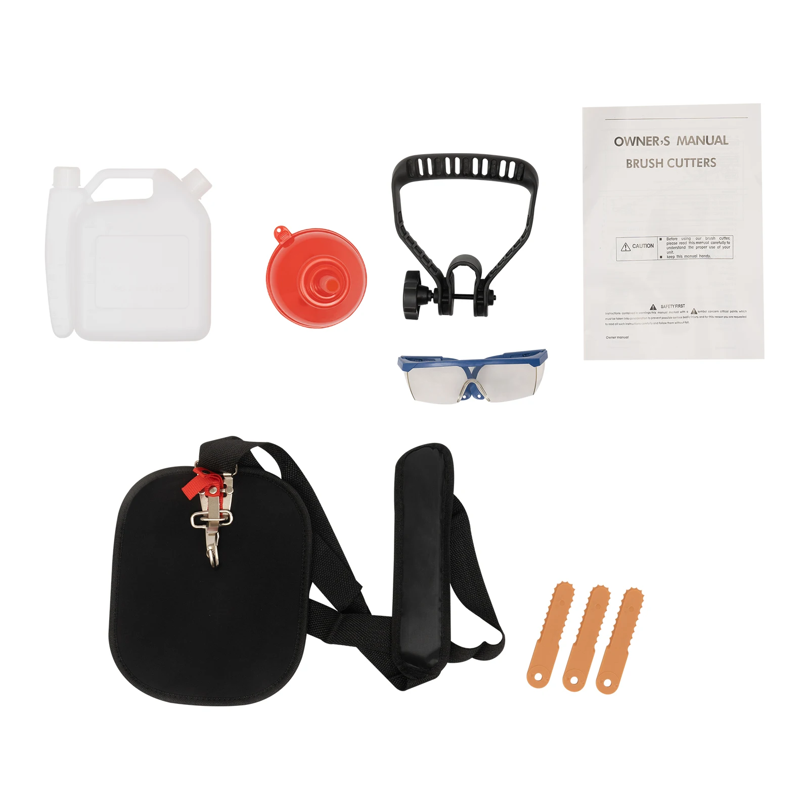 26cc Weed Wacker Gasoline Power Source, 2 Blade Heads, 33.8 oz Large Fuel Tank for Agriculture Forestry Landscaping Urban